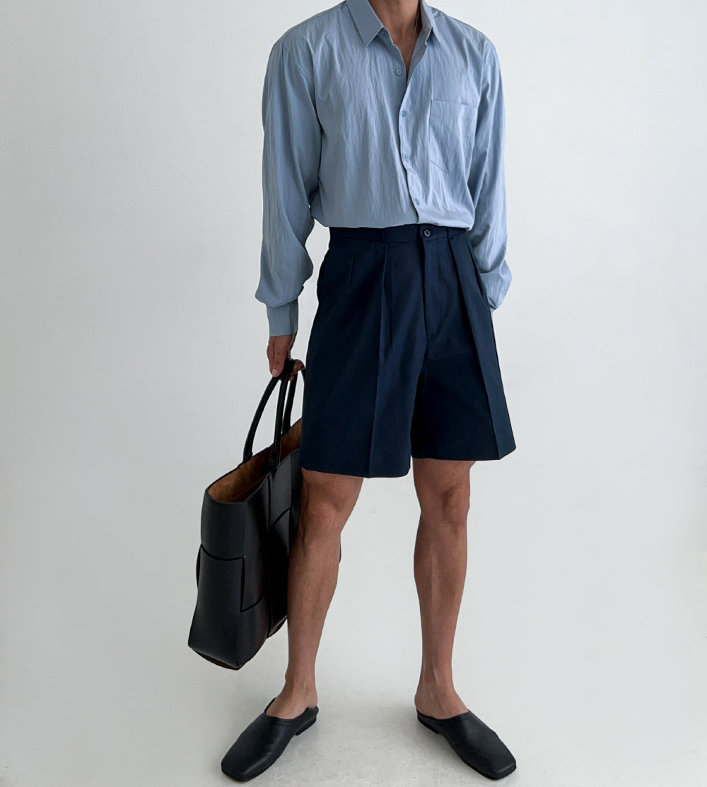 Pleated Dress Shirt