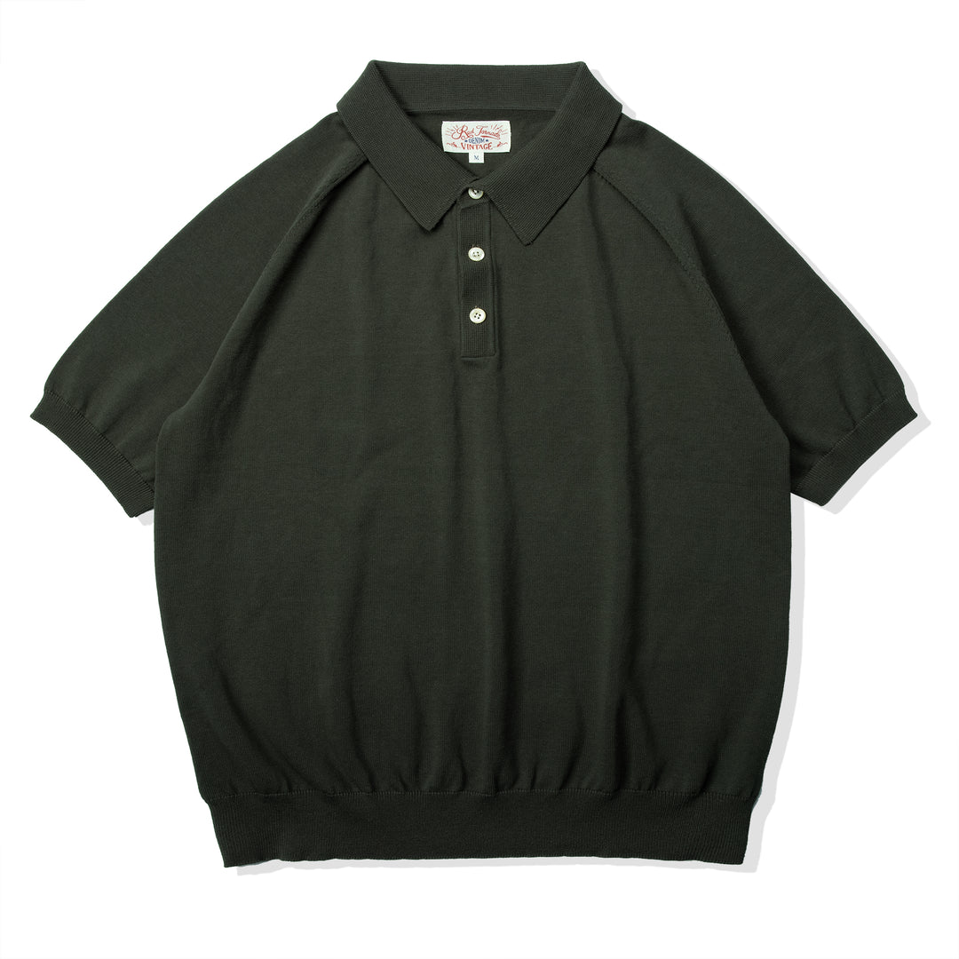 Knitted Cotton Polo T-Shirt