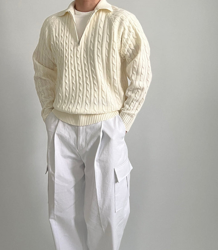 Half-Zip Knit Sweater