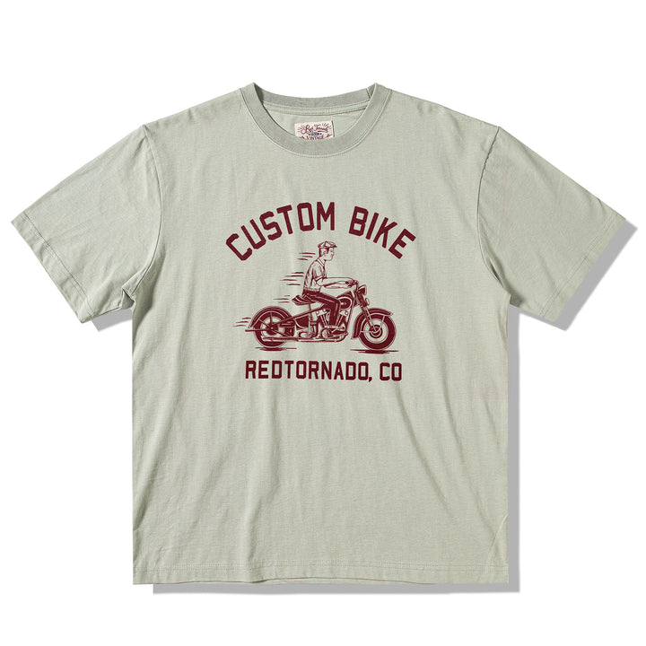 Motorcycle Print T-Shirt