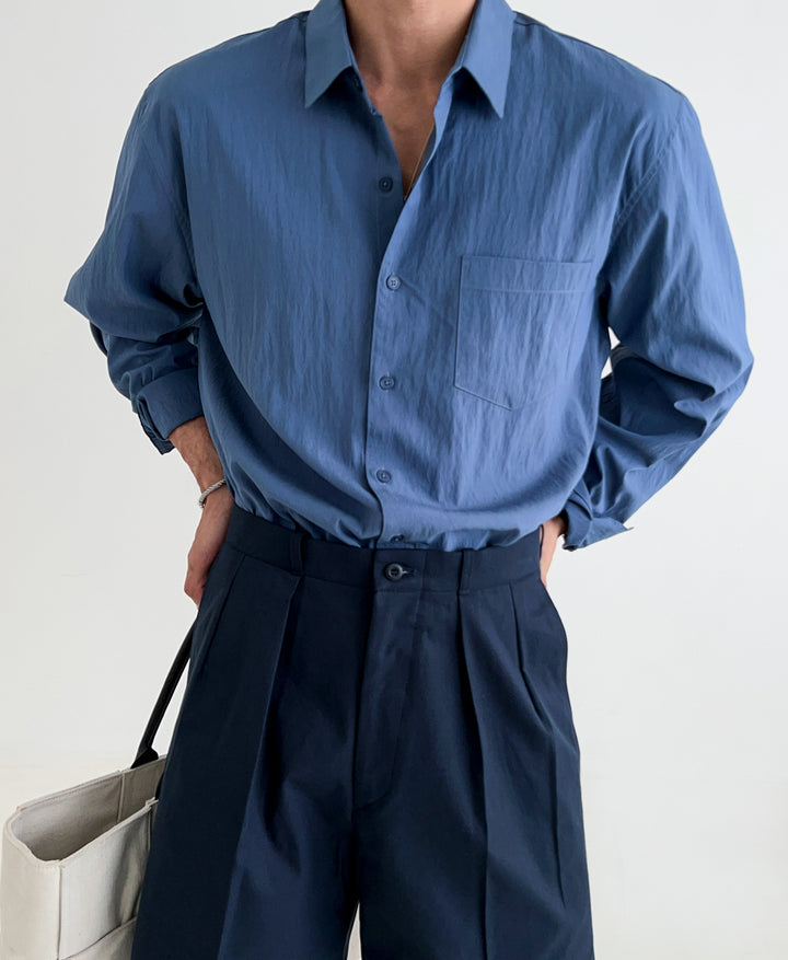 Pleated Dress Shirt