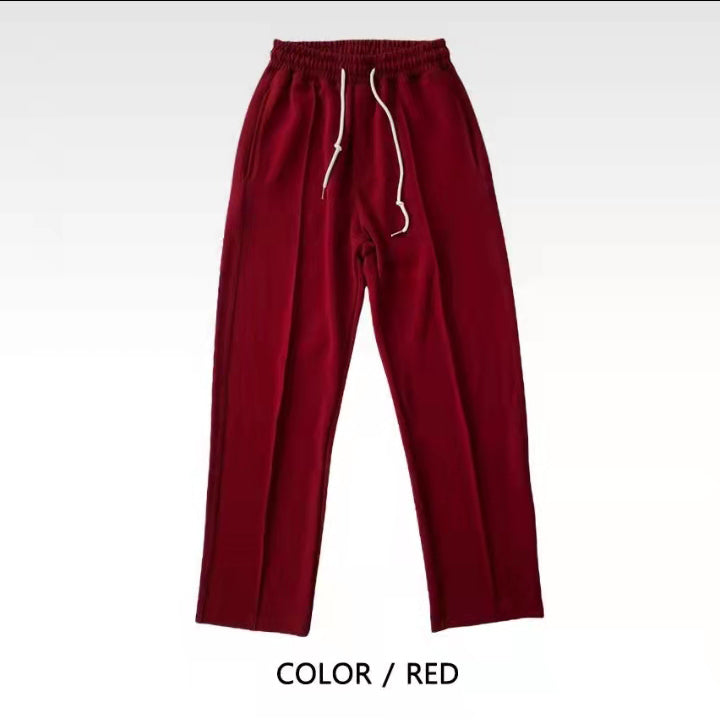 Sporty Elastic Waist Trousers