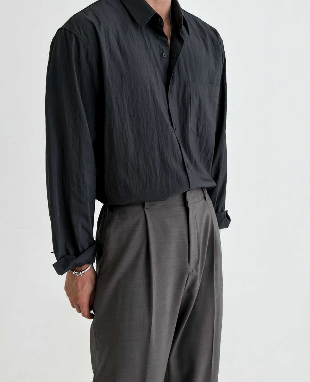 Pleated Dress Shirt