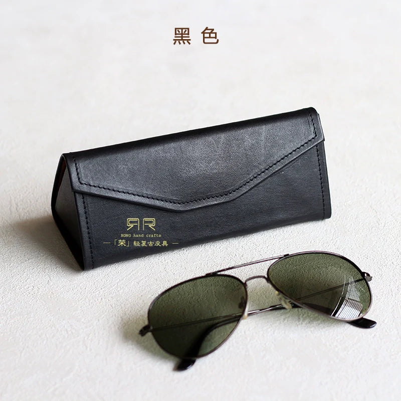 Tanned Leather Sunglasses Case