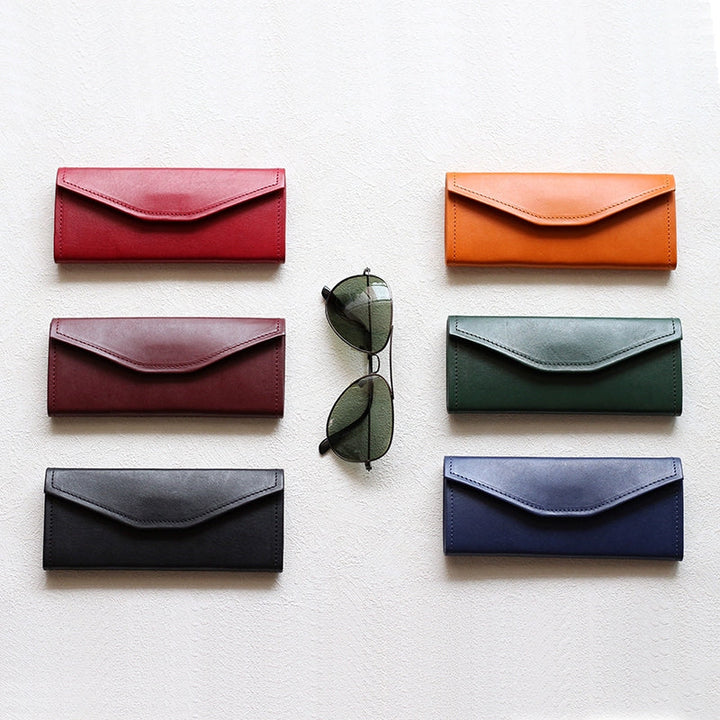 Tanned Leather Sunglasses Case