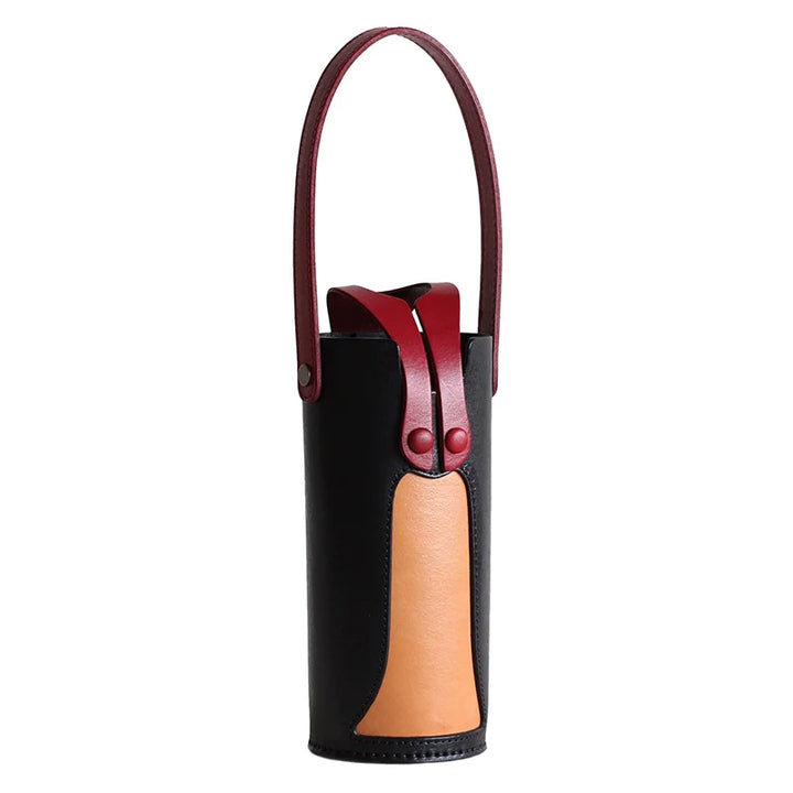 Handcrafted Leather Wine Tote