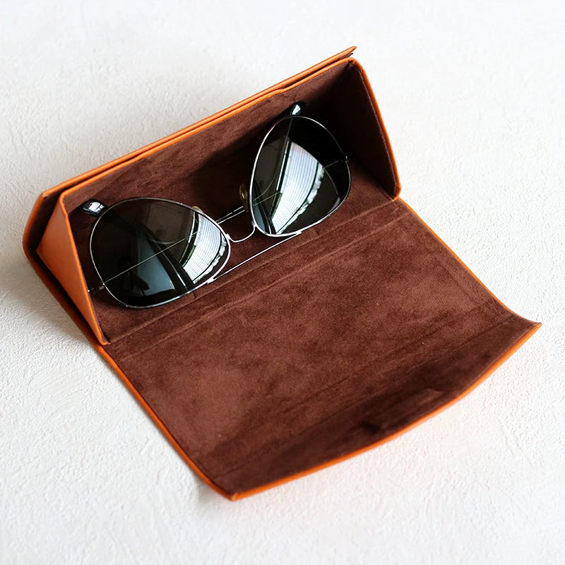 Tanned Leather Sunglasses Case