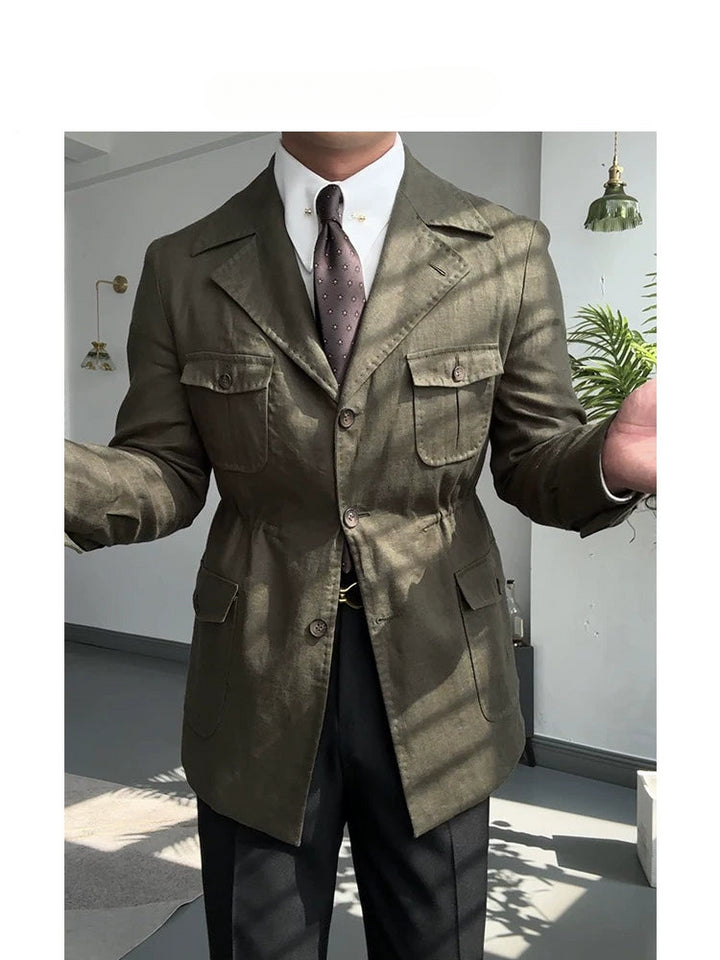 Linen Safari Jacket