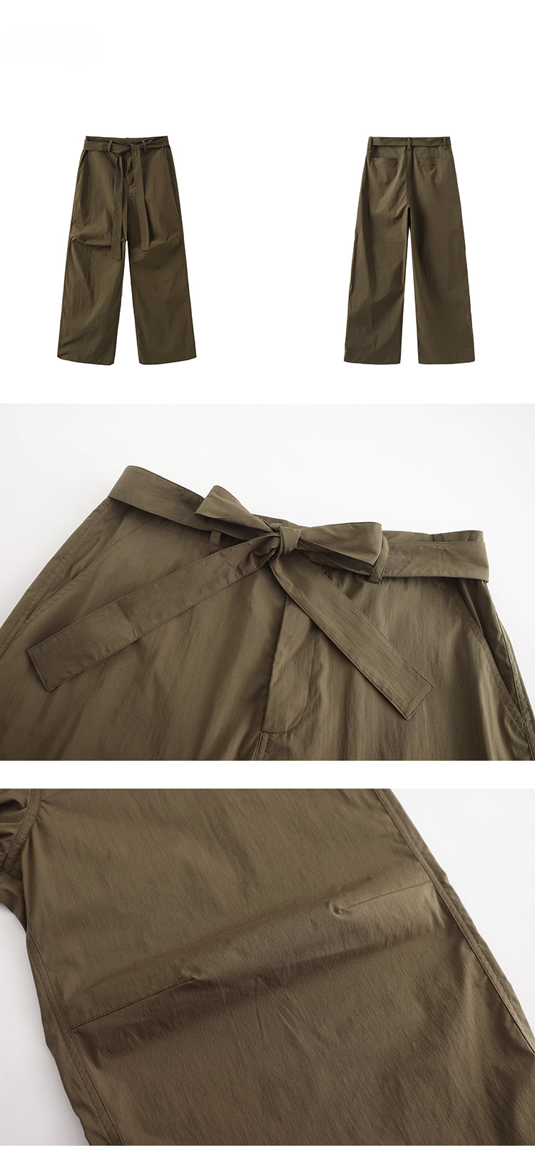 Belted Cargo Pants