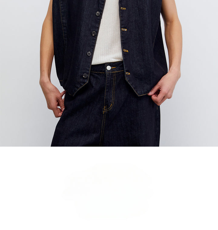 Oversized Vintage Denim Vest