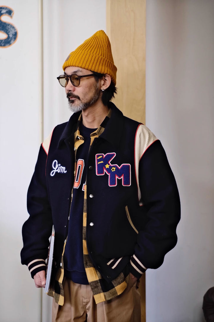 Heavyweight Wool Baseball Jacket