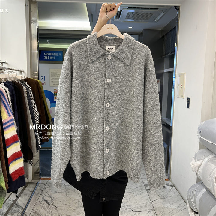 Grainy Wool Cardigan