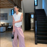 Pink Loose Trousers