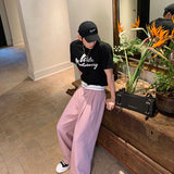Pink Loose Trousers