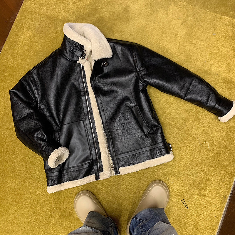 Vegan Leather Coat