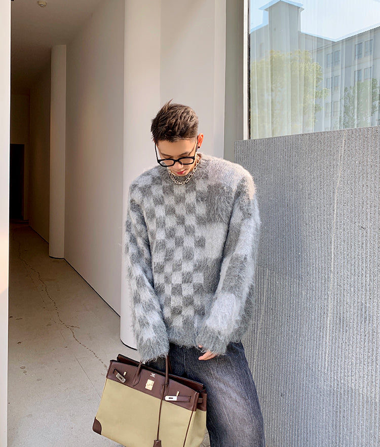 Checker Oversized Knit